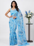 Latest Light Weight Garden Vareli Nara Chiffon Saree