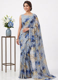 Latest Light Weight Garden Vareli Nara Chiffon Saree