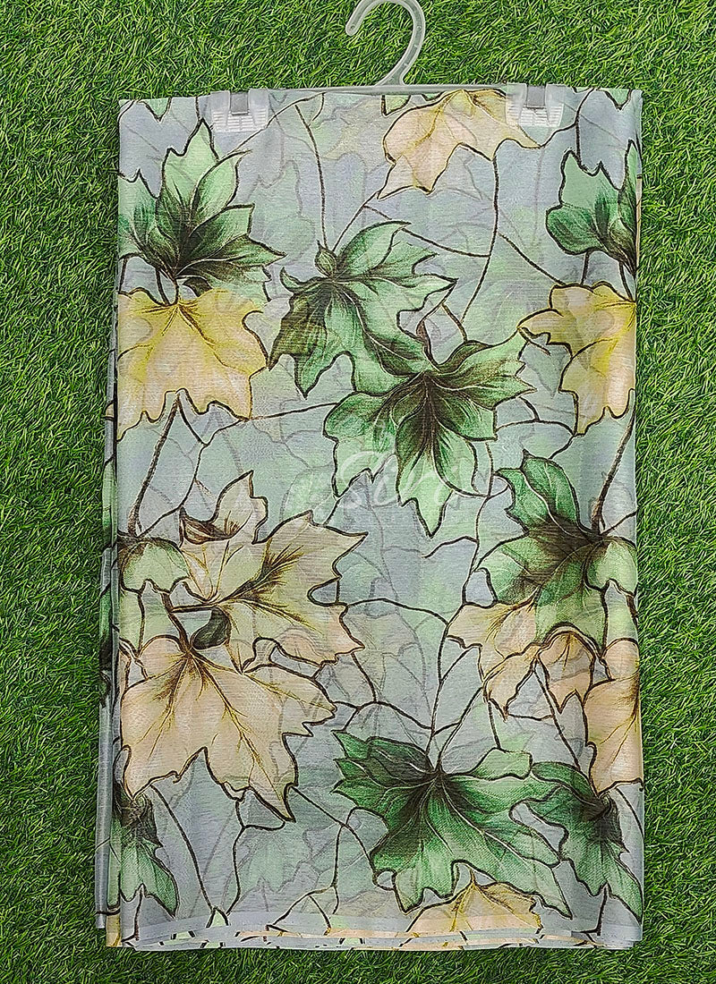 Latest Light Weight Garden Vareli Nara Chiffon Saree