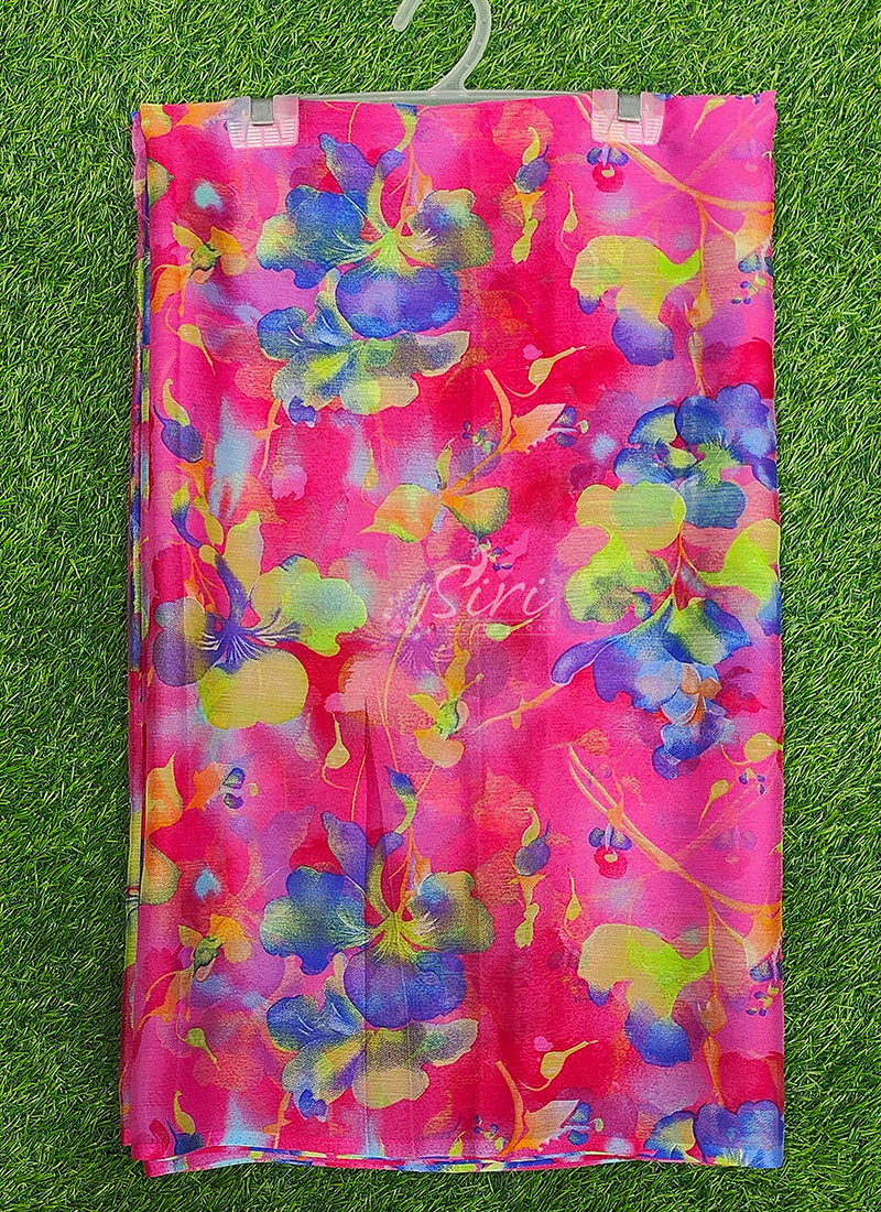 Latest Light Weight Garden Vareli Nara Chiffon Saree