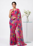 Latest Light Weight Garden Vareli Nara Chiffon Saree