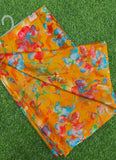 Latest Light Weight Garden Vareli Nara Chiffon Saree