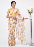 Latest Authentic Garden Vareli Nara Chiffon Saree
