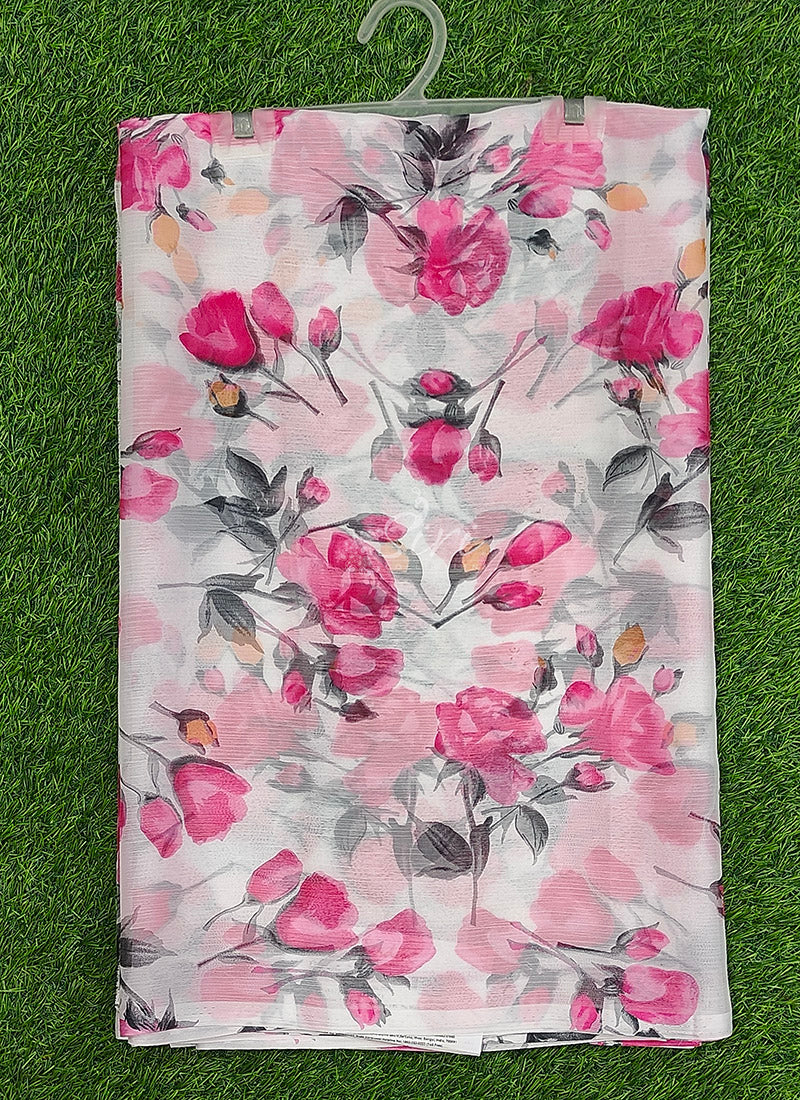 Latest Authentic Garden Vareli Nara Chiffon Saree