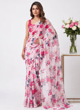 Latest Authentic Garden Vareli Nara Chiffon Saree