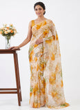 Latest Authentic Garden Vareli Nara Chiffon Saree