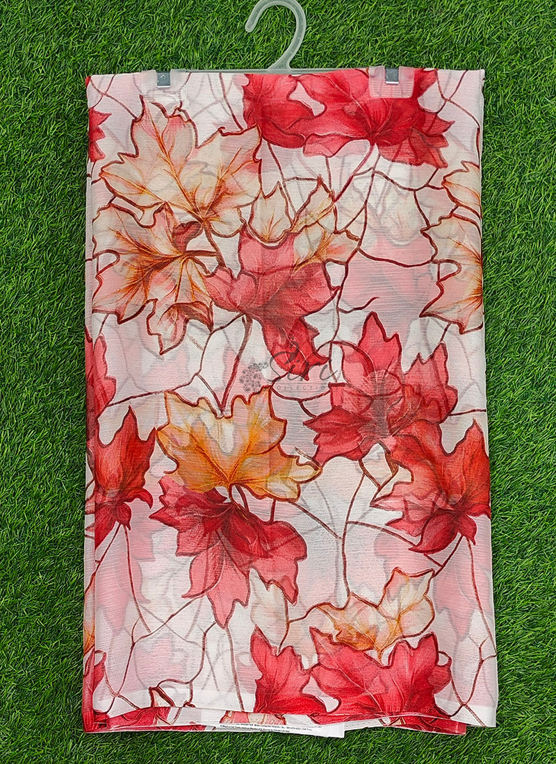 Latest Authentic Garden Vareli Nara Chiffon Saree