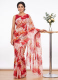 Latest Authentic Garden Vareli Nara Chiffon Saree