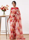 Latest Authentic Garden Vareli Nara Chiffon Saree