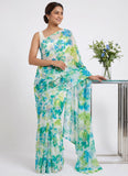 Latest Authentic Garden Vareli Nara Chiffon Saree