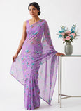 Latest Authentic Garden Vareli Nara Chiffon Saree