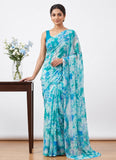 Latest Authentic Garden Vareli Nara Chiffon Saree