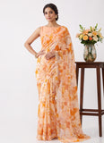 Latest Authentic Garden Vareli Nara Chiffon Saree