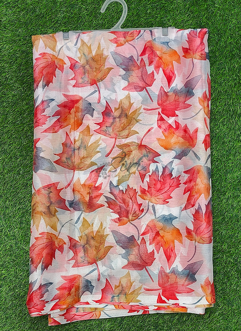 Latest Authentic Garden Vareli Nara Chiffon Saree