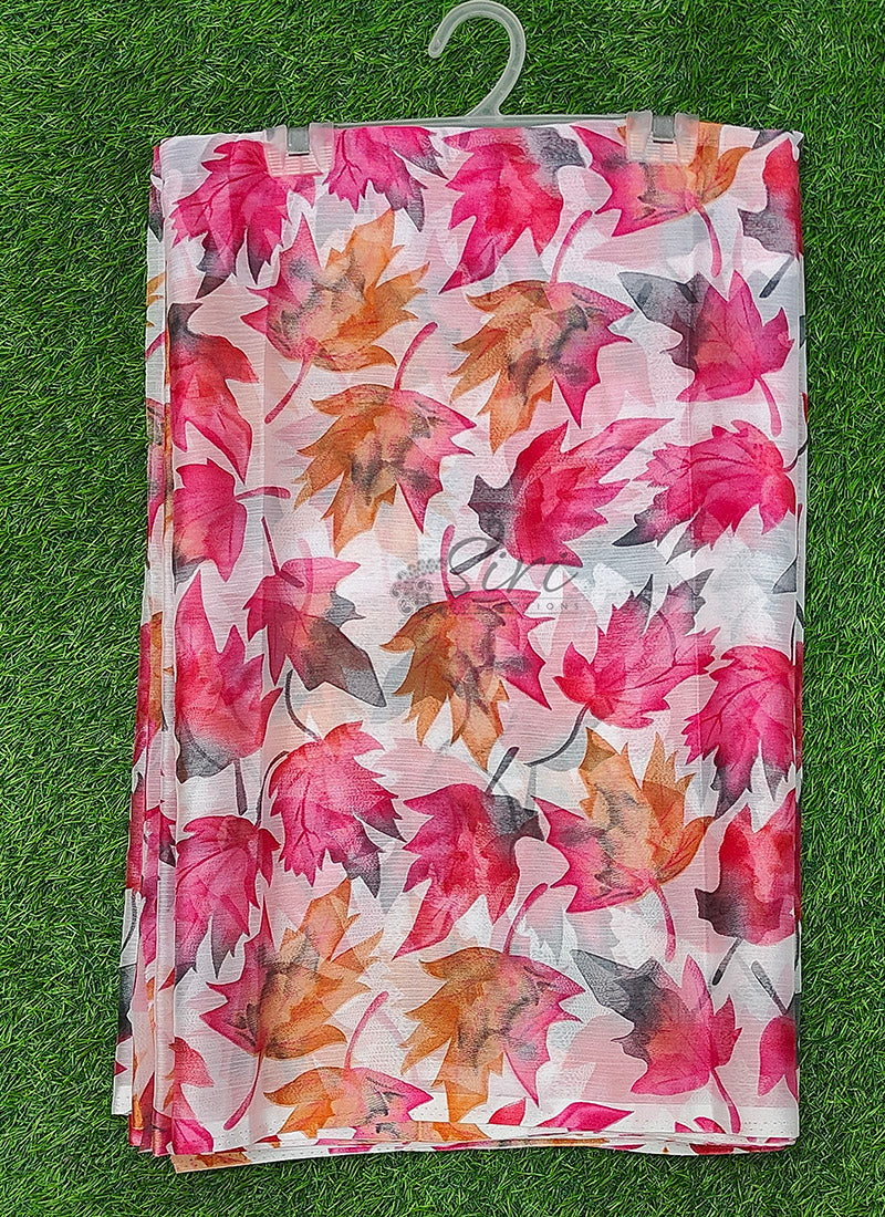 Latest Authentic Garden Vareli Nara Chiffon Saree