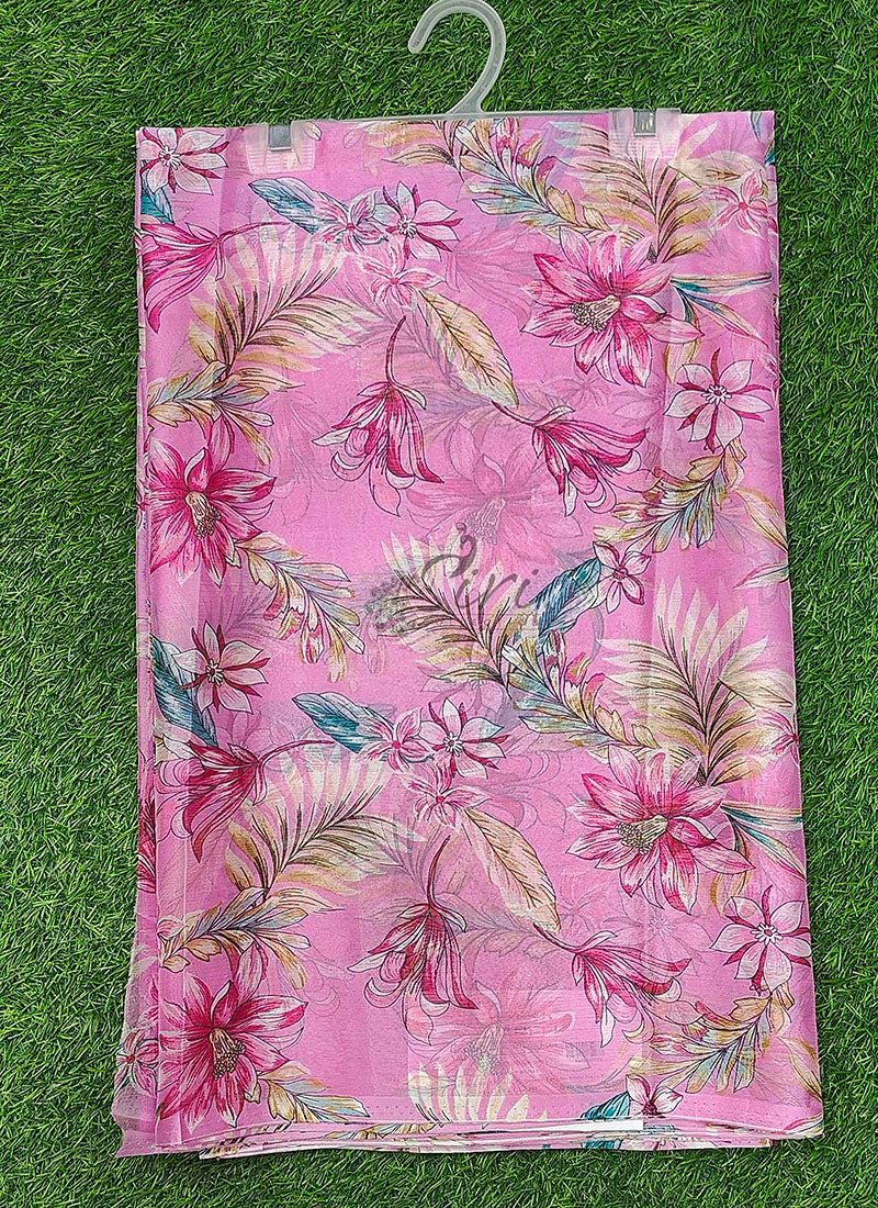 Latest Authentic Garden Vareli Nara Chiffon Saree