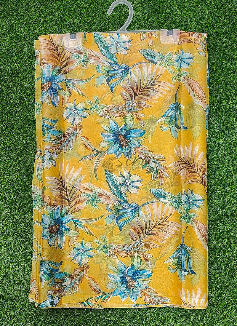 Latest Authentic Garden Vareli Nara Chiffon Saree