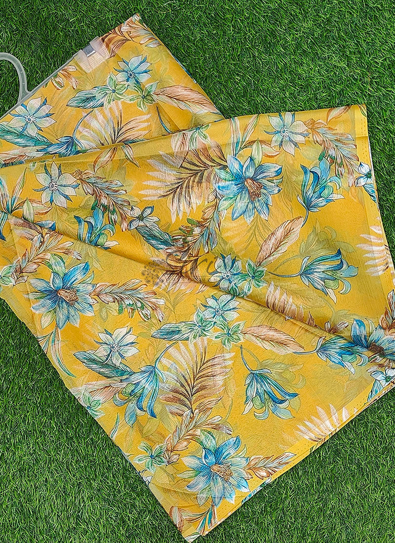 Latest Authentic Garden Vareli Nara Chiffon Saree
