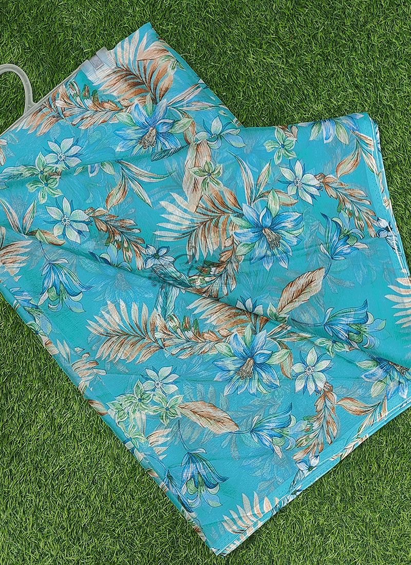 Latest Authentic Garden Vareli Nara Chiffon Saree