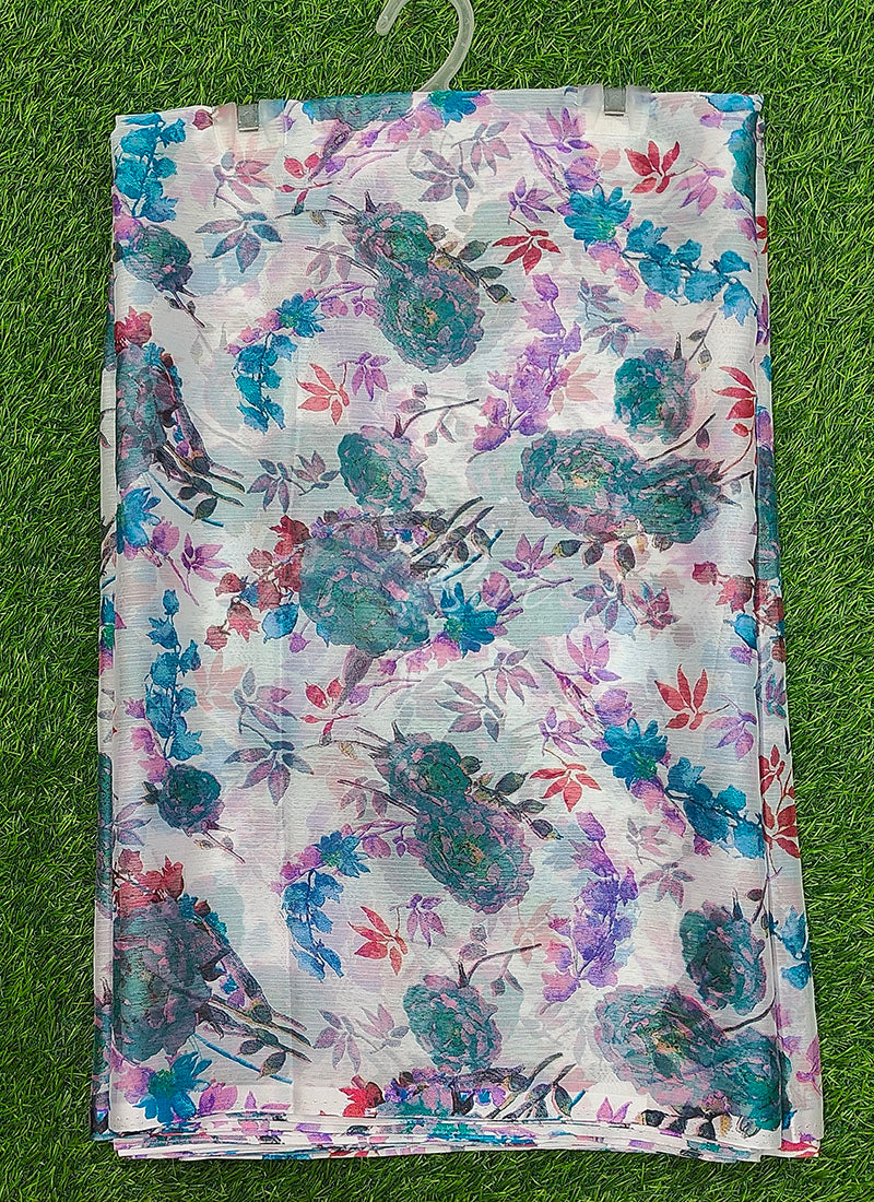 Latest Authentic Garden Vareli Nara Chiffon Saree