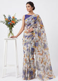 Latest Authentic Garden Vareli Nara Chiffon Saree