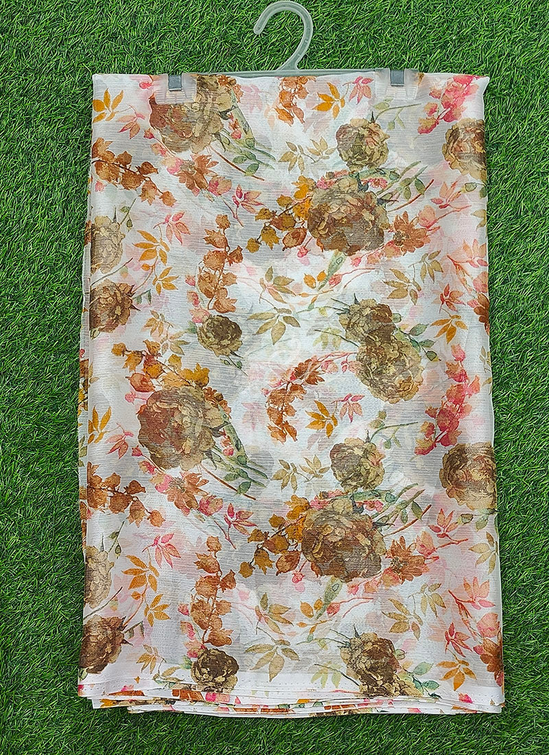 Latest Authentic Garden Vareli Nara Chiffon Saree