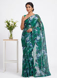 Latest Beautiful Garden Vareli Nara Chiffon Saree