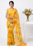 Latest Beautiful Garden Vareli Nara Chiffon Saree