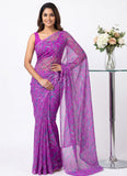 Latest Beautiful Garden Vareli Nara Chiffon Saree