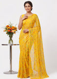 Latest Beautiful Garden Vareli Nara Chiffon Saree