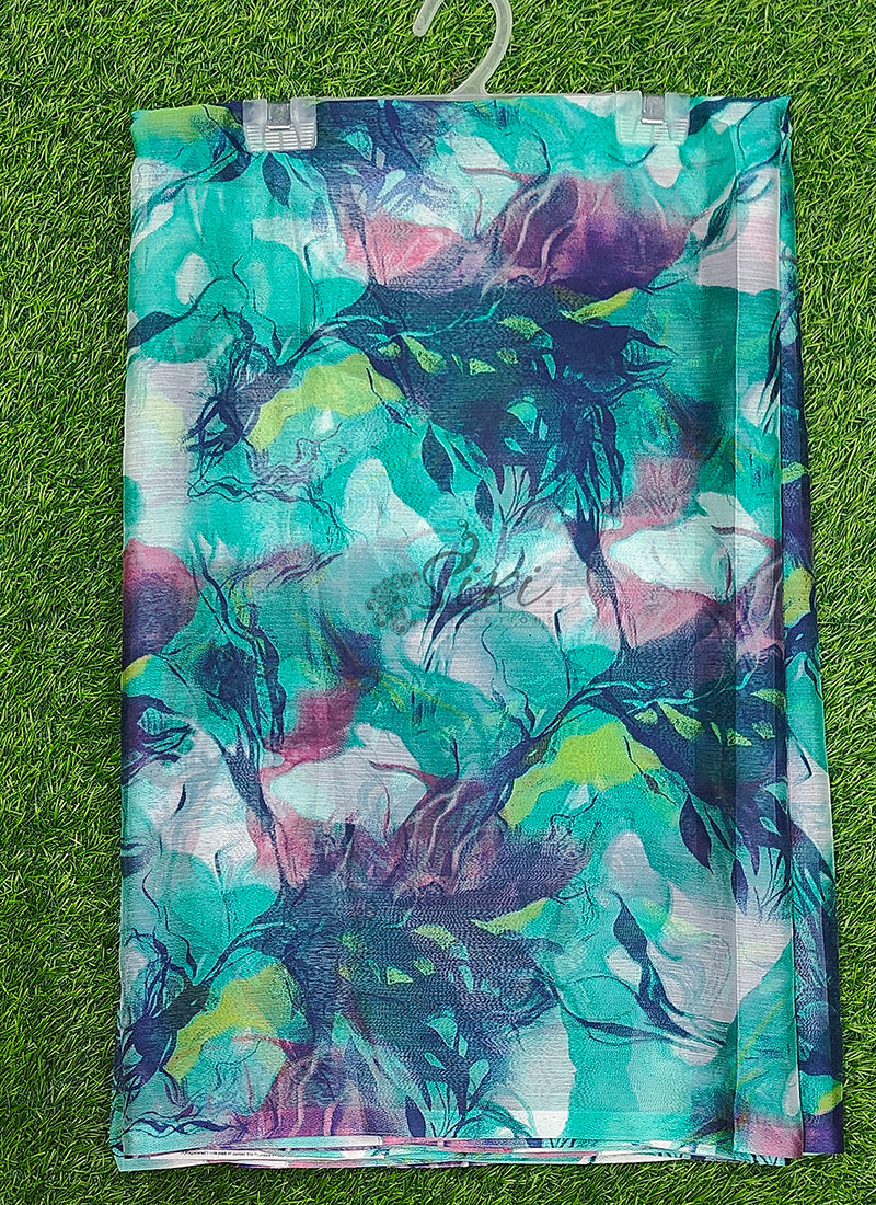 Latest Beautiful Garden Vareli Nara Chiffon Saree