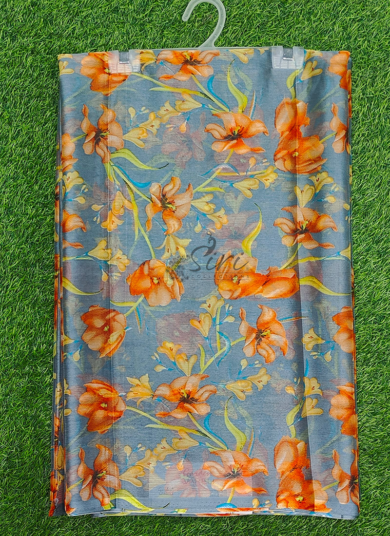 Latest Beautiful Garden Vareli Nara Chiffon Saree