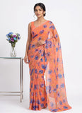 Latest Beautiful Garden Vareli Nara Chiffon Saree
