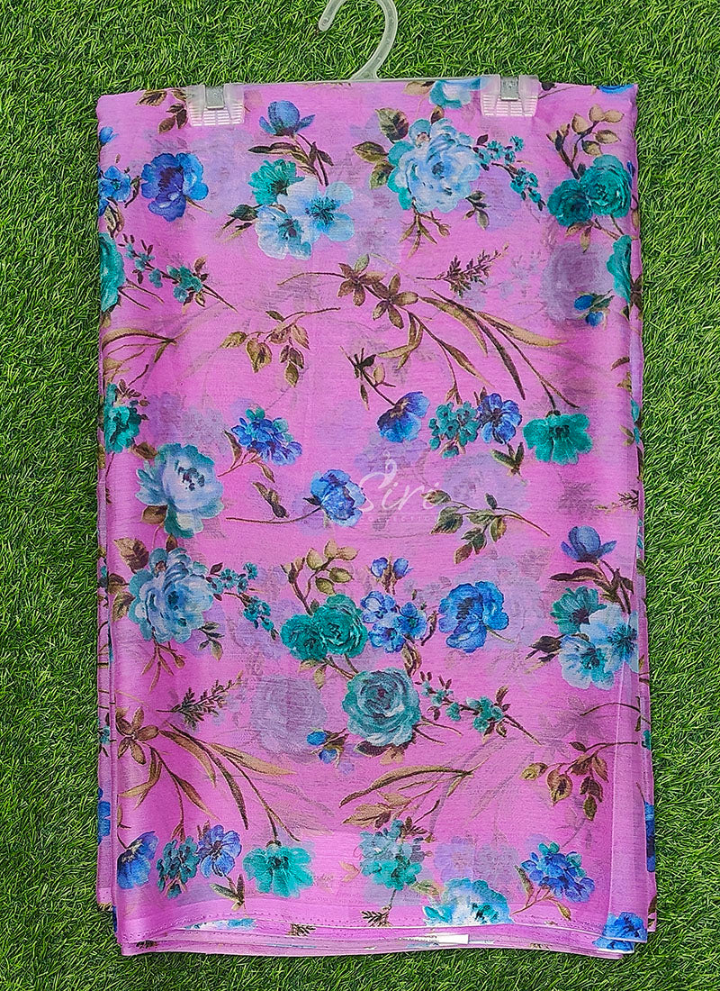 Latest Beautiful Garden Vareli Nara Chiffon Saree without Blouse