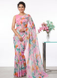 Latest Beautiful Garden Vareli Nara Chiffon Saree without Blouse