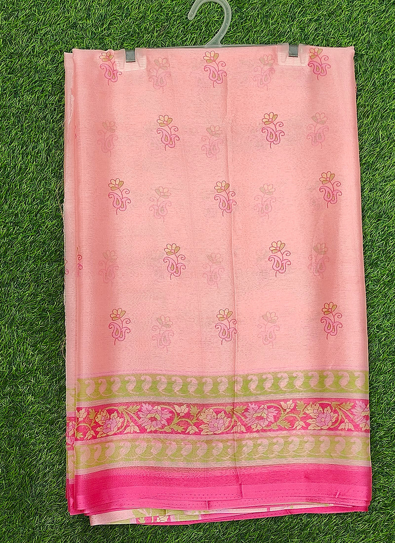 Beautiful Garden Vareli Nova Nara Chiffon Saree