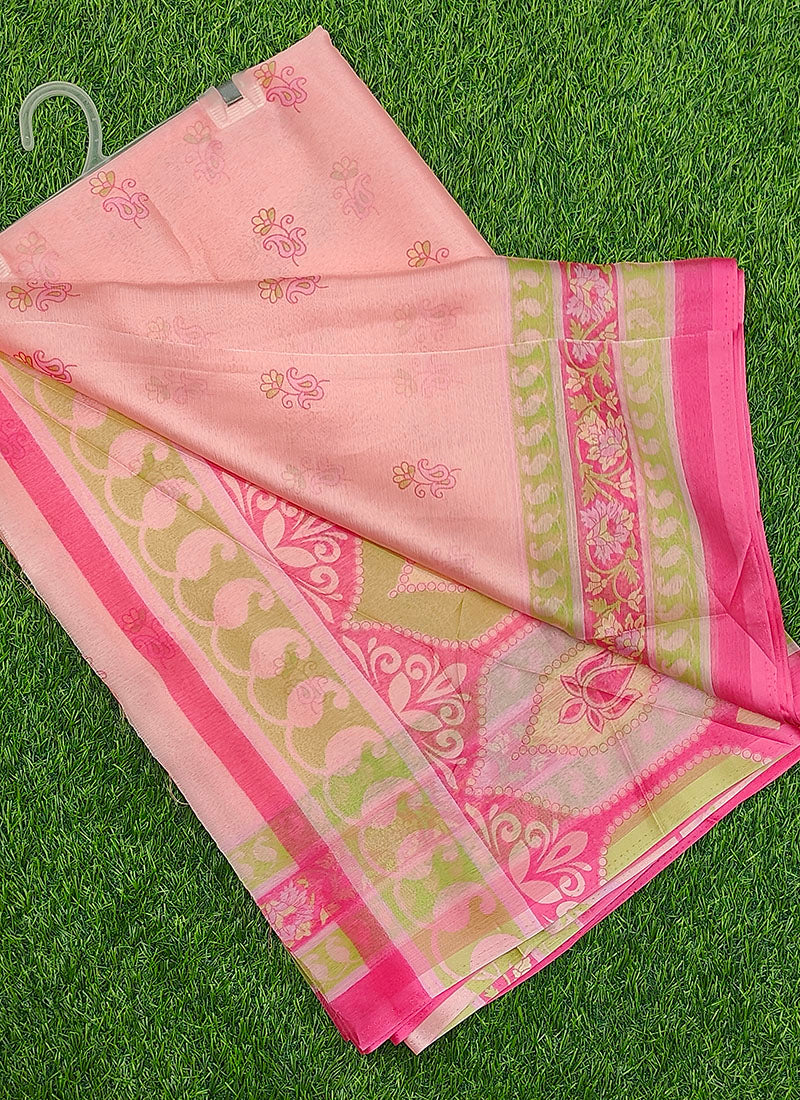 Beautiful Garden Vareli Nova Nara Chiffon Saree