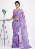 Latest Beautiful Garden Vareli Nara Chiffon Saree without Blouse