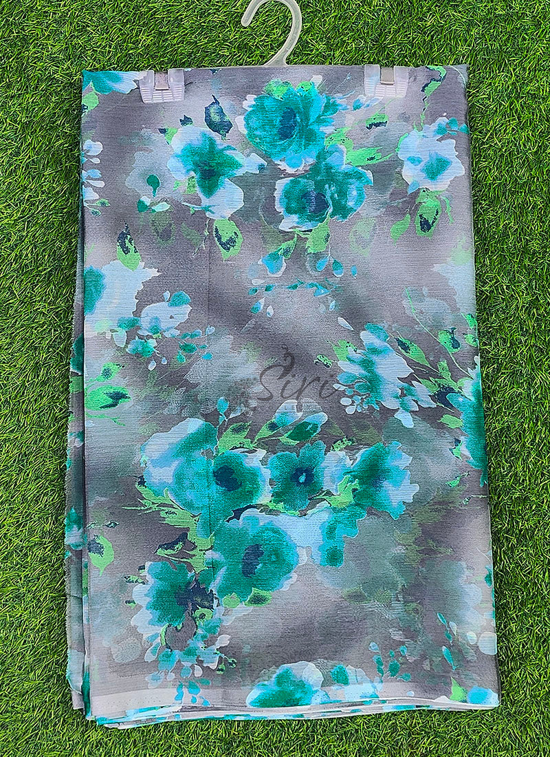 Latest Beautiful Garden Vareli Nara Chiffon Saree without Blouse