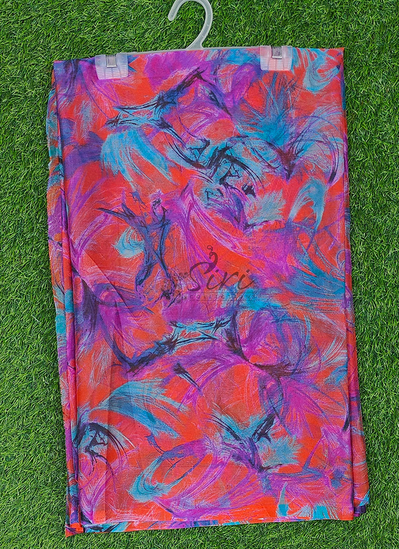 Latest Beautiful Garden Vareli Nara Chiffon Saree without Blouse