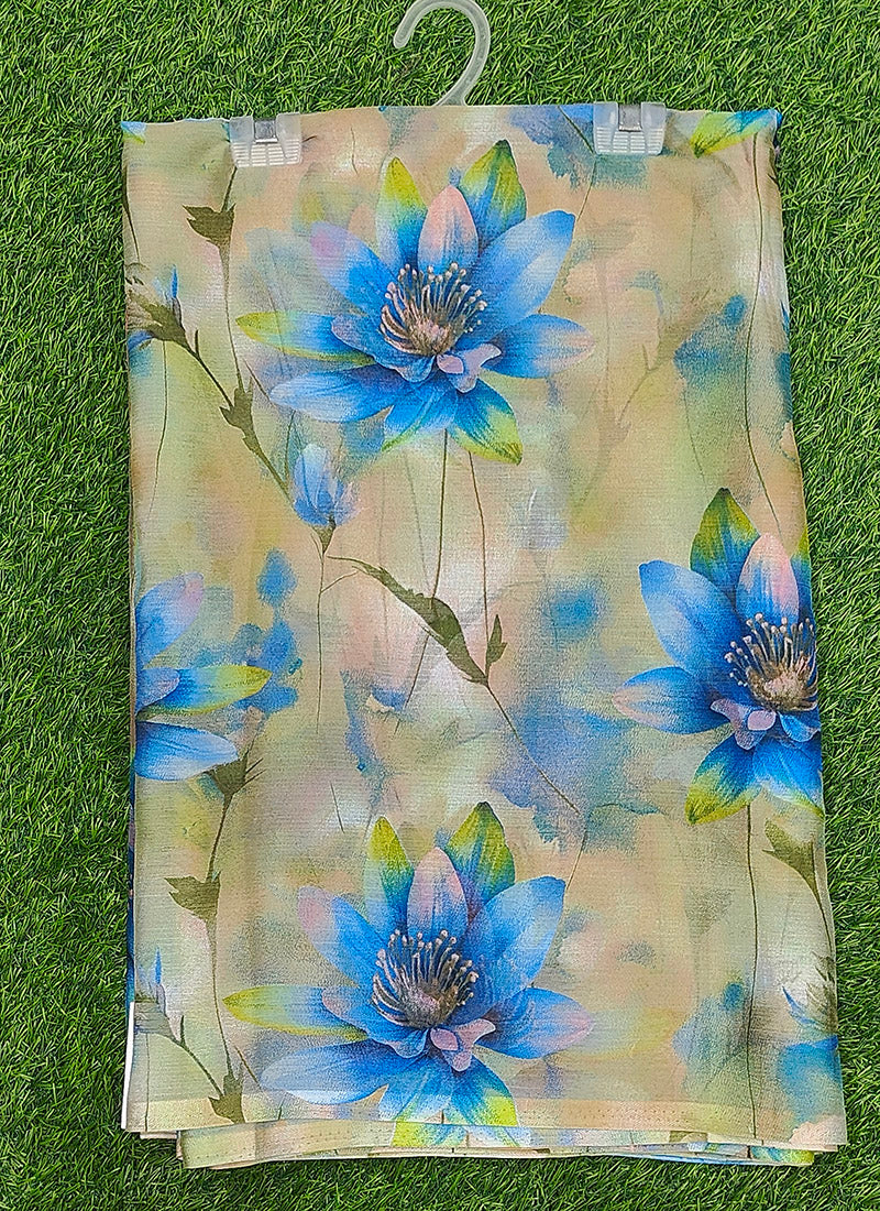 Latest Beautiful Garden Vareli Nara Chiffon Saree without Blouse