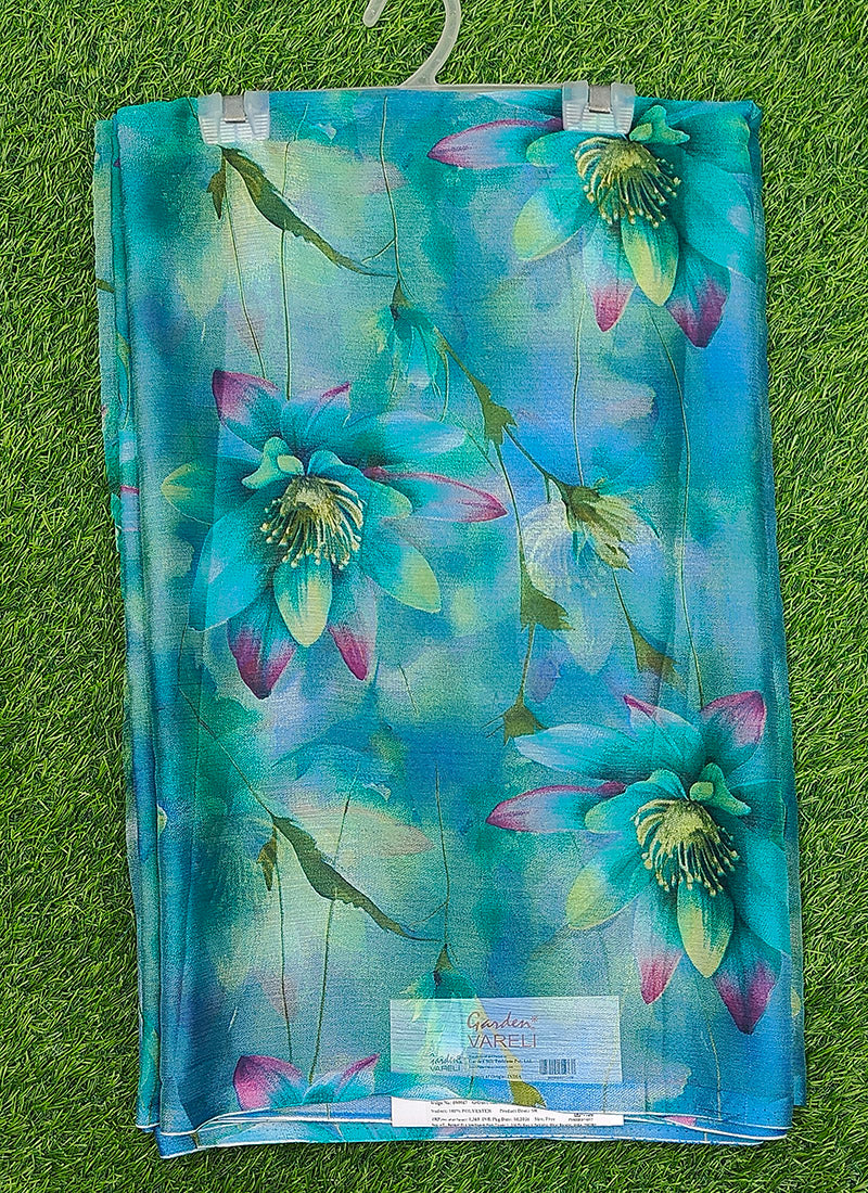 Latest Beautiful Garden Vareli Nara Chiffon Saree without Blouse