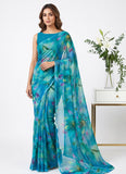 Latest Beautiful Garden Vareli Nara Chiffon Saree without Blouse