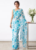 Latest Beautiful Garden Vareli Nara Chiffon Saree without Blouse