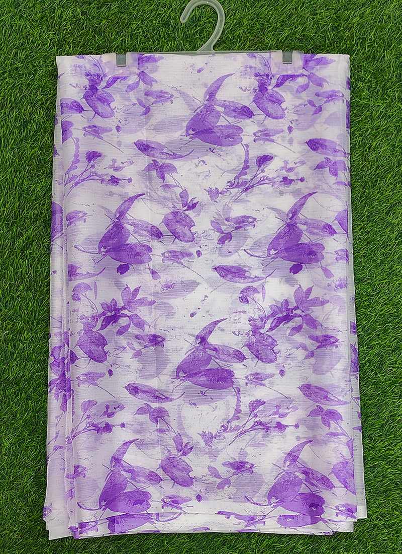 Latest Beautiful Garden Vareli Nara Chiffon Saree without Blouse