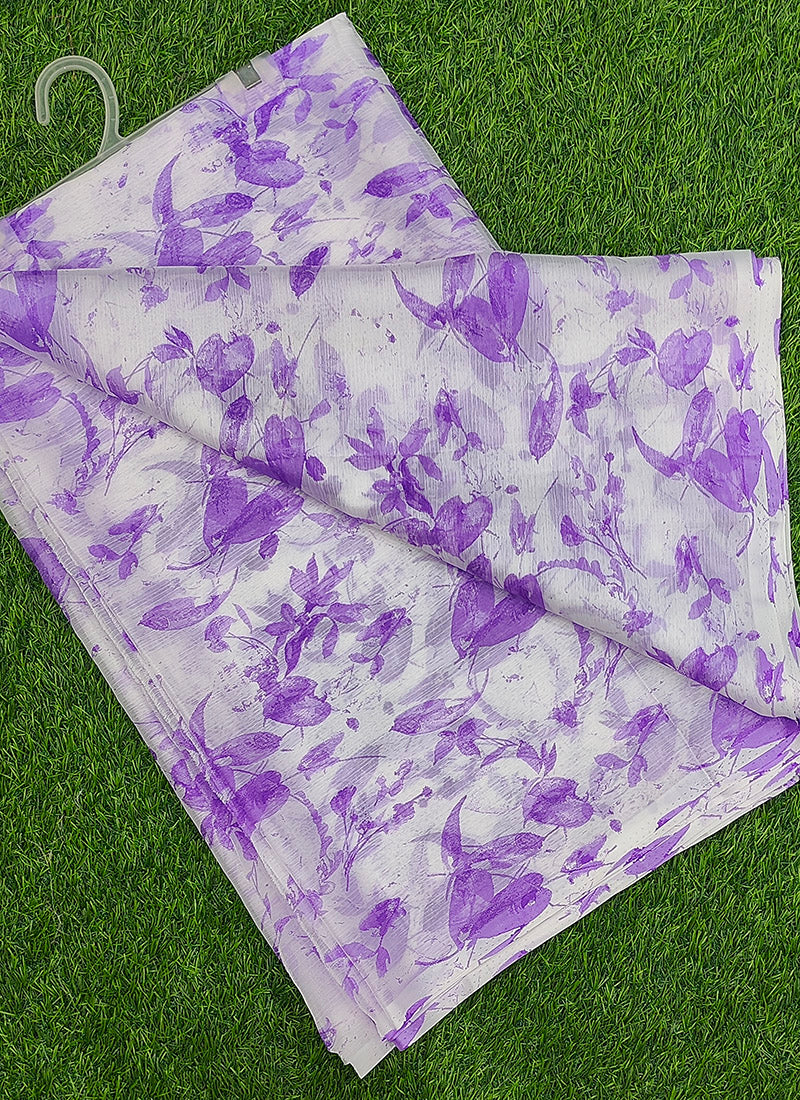 Latest Beautiful Garden Vareli Nara Chiffon Saree without Blouse