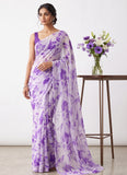 Latest Beautiful Garden Vareli Nara Chiffon Saree without Blouse