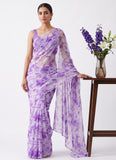 Latest Beautiful Garden Vareli Nara Chiffon Saree without Blouse
