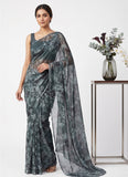 Latest Beautiful Garden Vareli Nara Chiffon Saree without Blouse