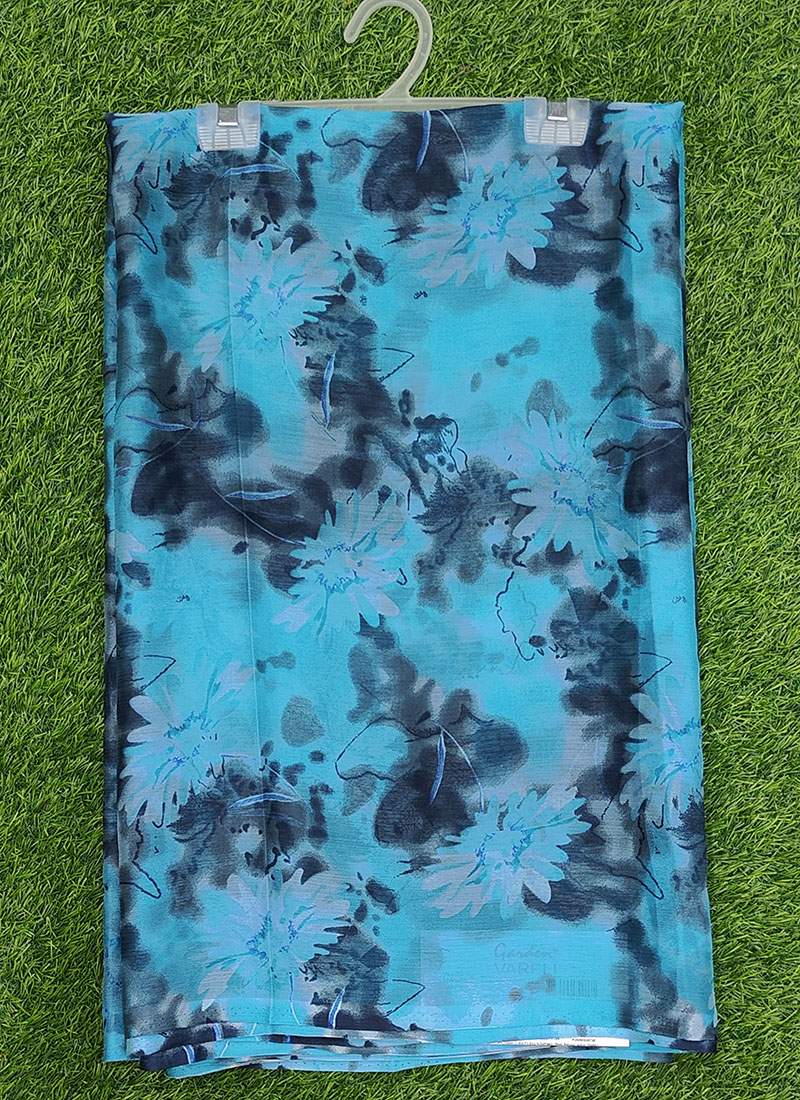 Latest Beautiful Garden Vareli Nara Chiffon Saree without Blouse